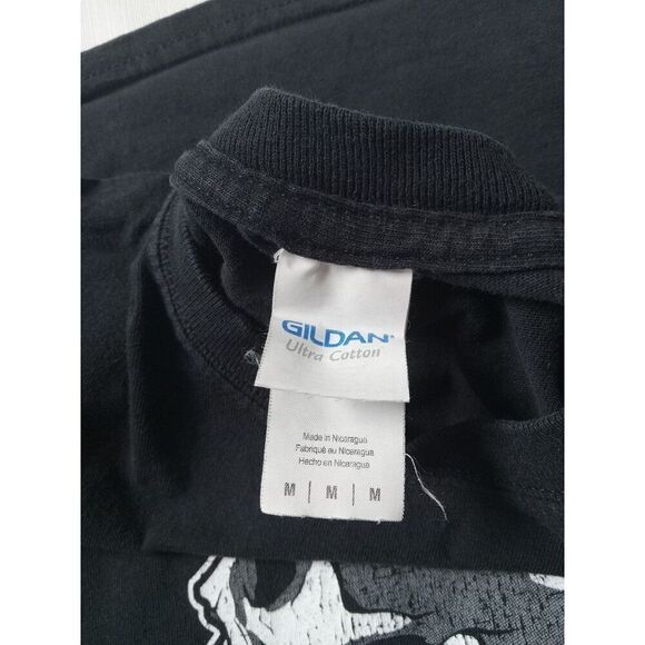 Gildan Ultra Cotton Black Southside True Graphic Long Sleeve Tee Men's Medium - Picture 6 of 12